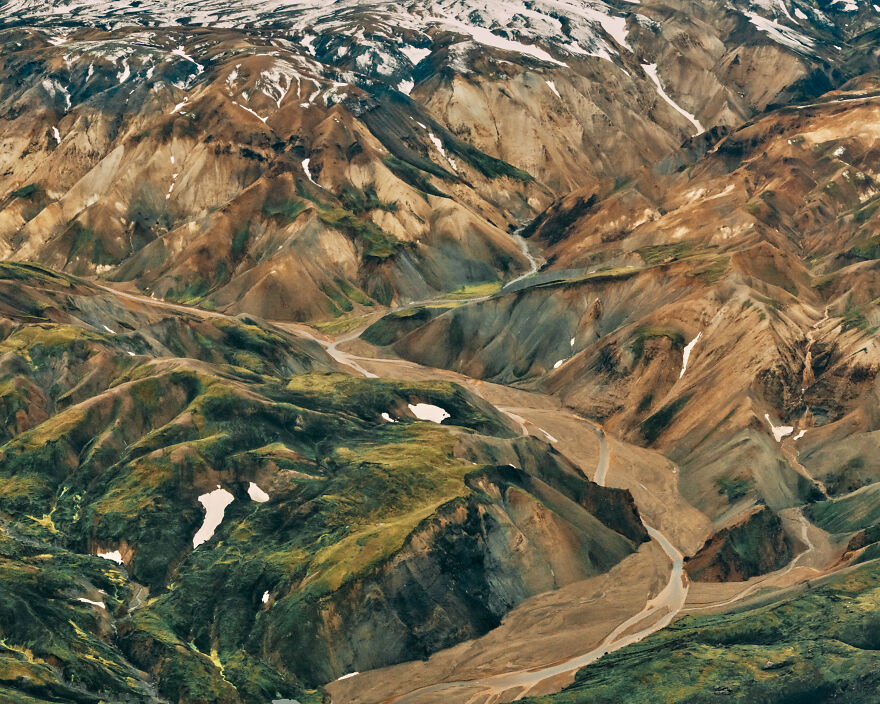 Landmannalaugar From Airplane