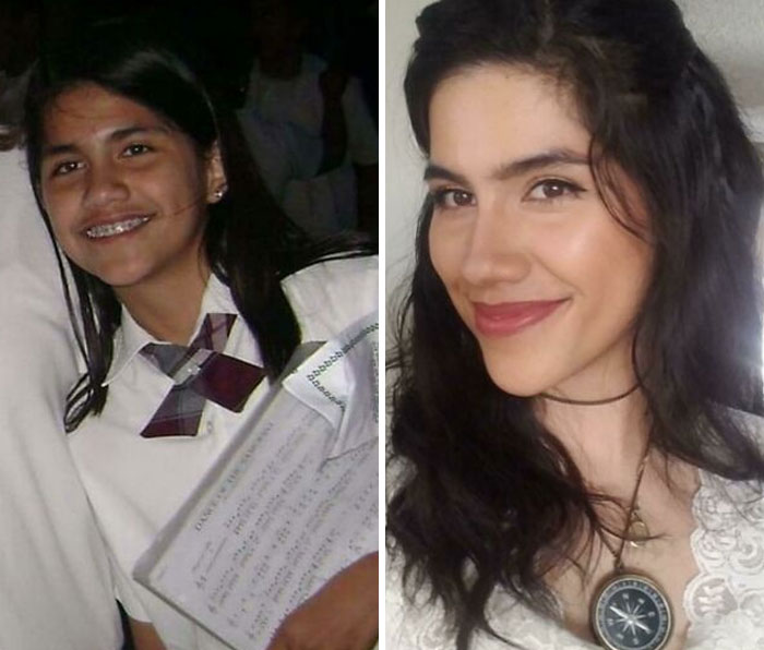 Then (12): Hasn't Kissed A Boy, But Pretty Good At Violin. Now (24): Still Hasn't Kissed A Boy, Bad At Violin, But Finally Has Some Direction In Life!