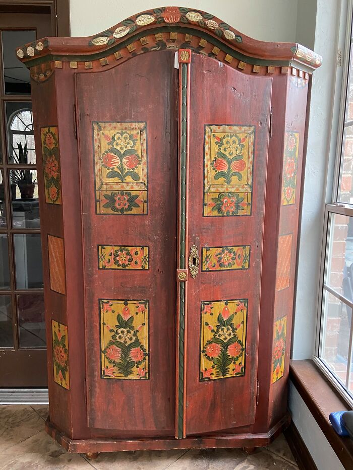I Found This Armoire On The Side Of The Road In My Neighborhood