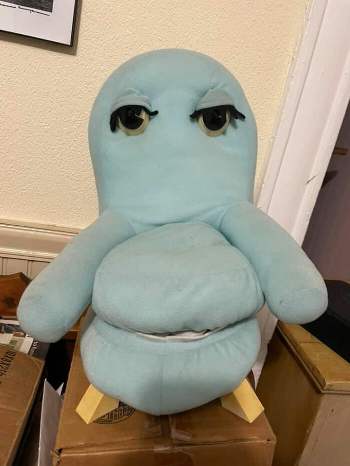 My Friend, Who Owns An Antique Shop, Gave Me This Chairy! She’s A Puppet And Moves Her Eyes. I Love Her