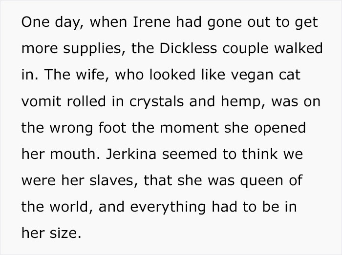 Jerk Customer Is Being Rude To The Staff So The Boss Scares Her Off By 'Taking A Closer Look'