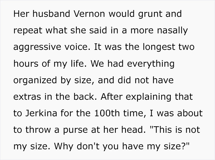 Jerk Customer Is Being Rude To The Staff So The Boss Scares Her Off By 'Taking A Closer Look'