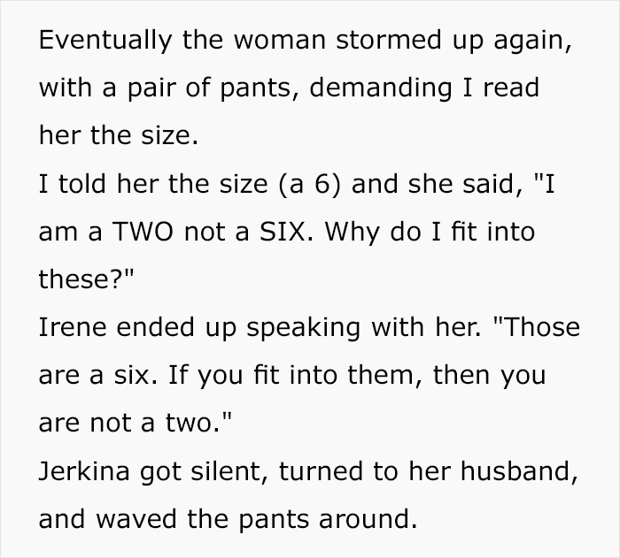 Jerk Customer Is Being Rude To The Staff So The Boss Scares Her Off By 'Taking A Closer Look'