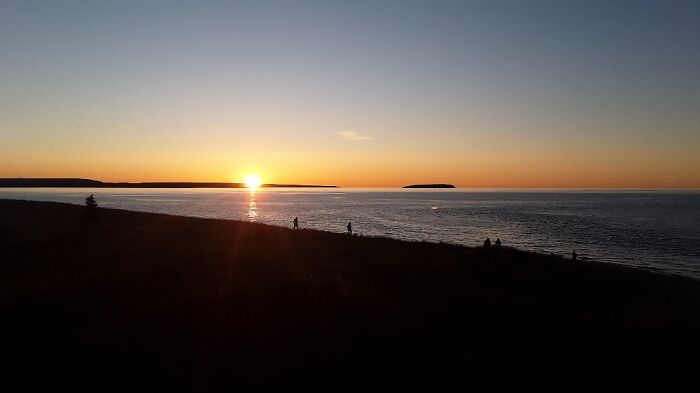 Sunset Over Lake Superior.