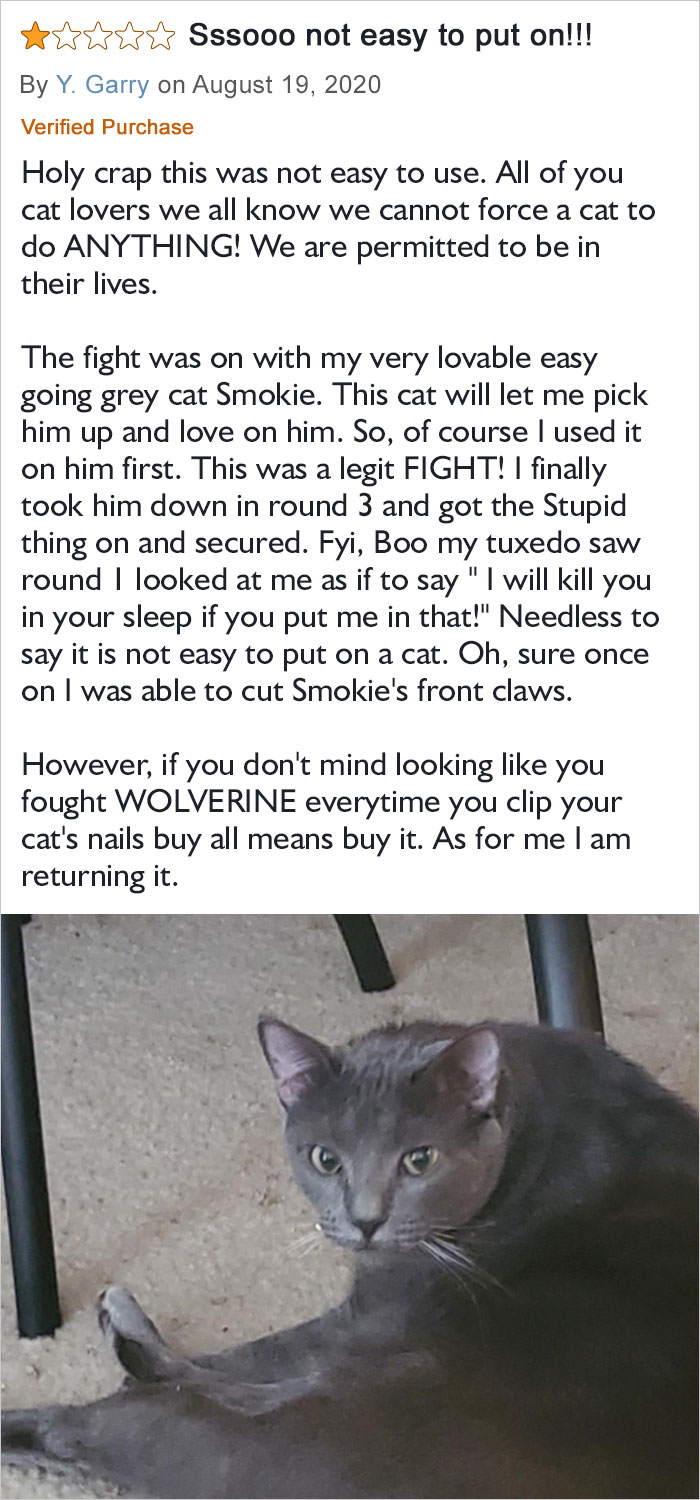 If You Don't Mind Looking Like You Fought Wolverine Everytime You Clip Your Cat's Nails Buy All Means Buy It