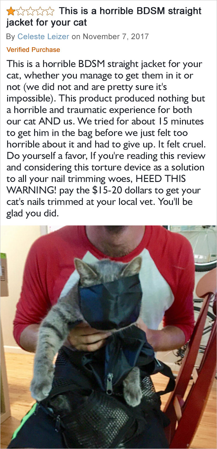 This Product Produced Nothing But A Horrible And Traumatic Experience For Both Our Cat And Us