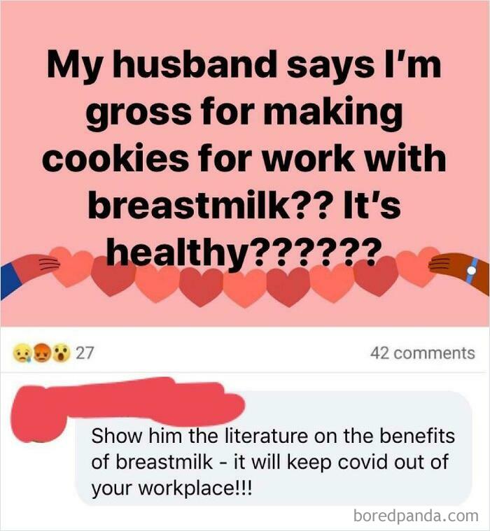 It’s Gross Karen. I’m Also Pretty Certain It’s Illegal To Feed Unsuspecting People Your Bodily Fluids