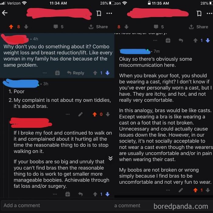 Me: Bras Suck. This Guy: Get Major Surgery And Change Your Body Then