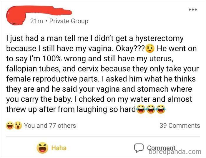 Why Do Some Men Think They Have The Right To Explain Women's Bodies To A Woman?