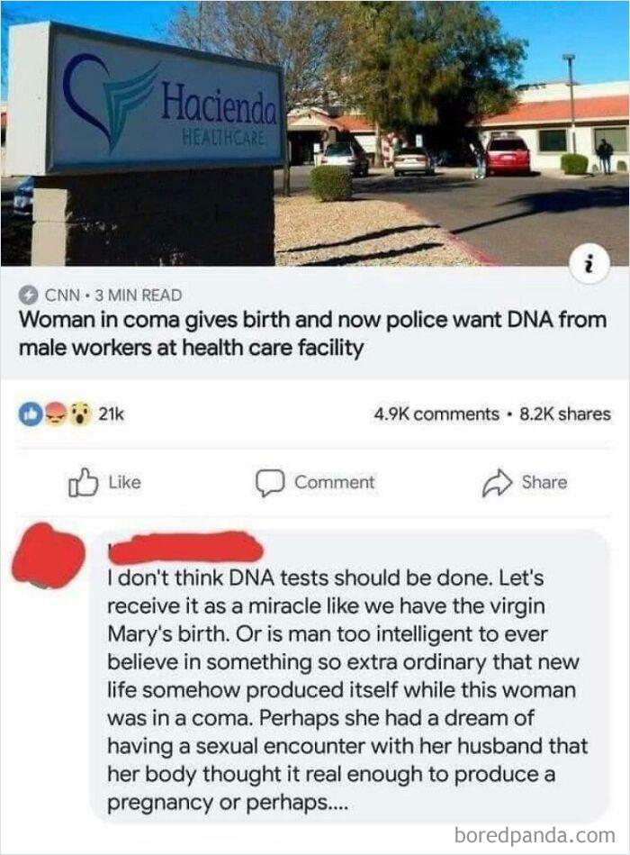 She Just Got Pregnant By Herself, Like The Virgin Mary