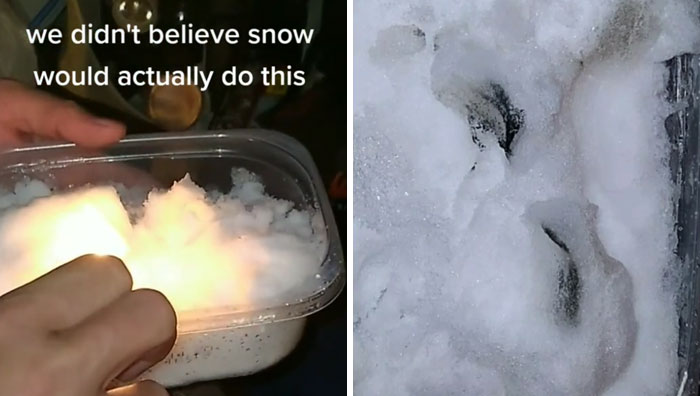Conspiracy Theorists Claim That Snow In Texas Is Fake And They Burn It To Prove It Doesn’t Melt Conspiracy Theorists Claim That Snow In Texas Is Fake And They Burn It To Prove It Doesn’t Melt