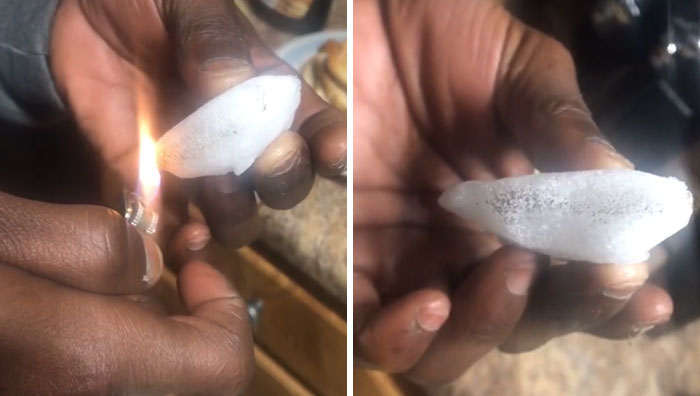 Conspiracy Theorists Claim That Snow In Texas Is Fake And They Burn It To Prove It Doesn’t Melt Conspiracy Theorists Claim That Snow In Texas Is Fake And They Burn It To Prove It Doesn’t Melt