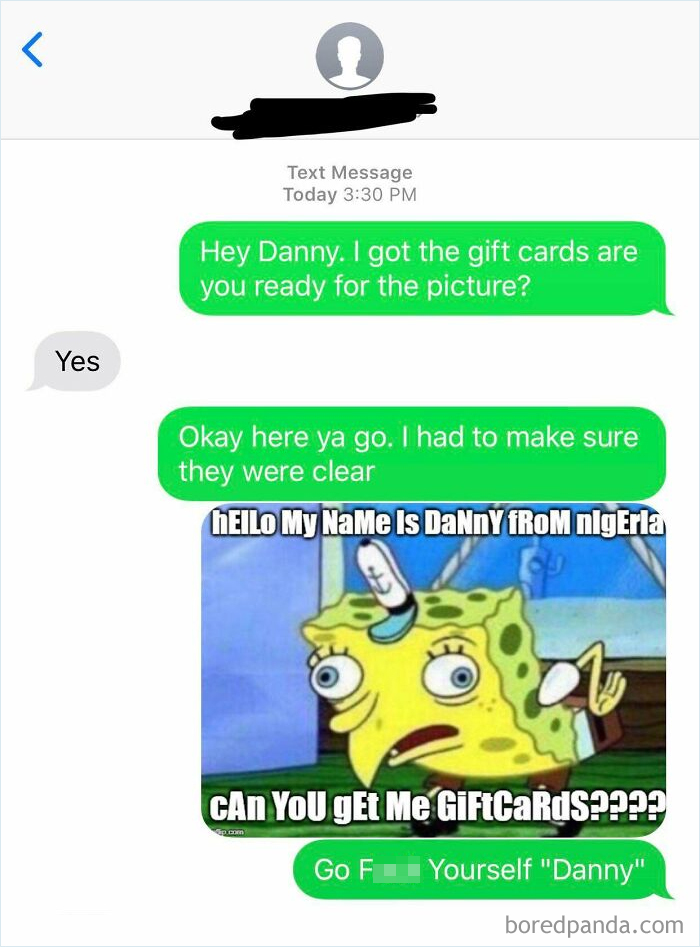 My Office Got An Email From Our “Site Manager” Asking Us To Get Ebay Gift Cards For A “Client” And Send The Codes On The Back To Somebody Named Danny. I Tracked Their Ip Address To Enugu, Nigeria And Sent This To The Number