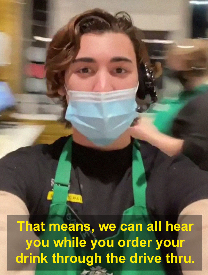 Starbucks Drive-Thru Employee Reveals Customers Are Not Aware They're Being Watched When Ordering