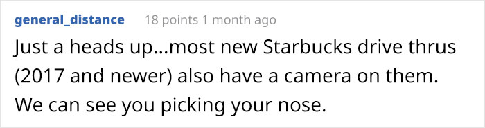 Starbucks Drive-Thru Employee Reveals Customers Are Not Aware They're Being Watched When Ordering
