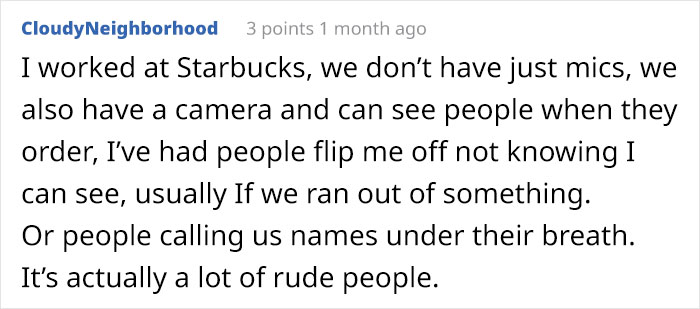 Starbucks Drive-Thru Employee Reveals Customers Are Not Aware They're Being Watched When Ordering