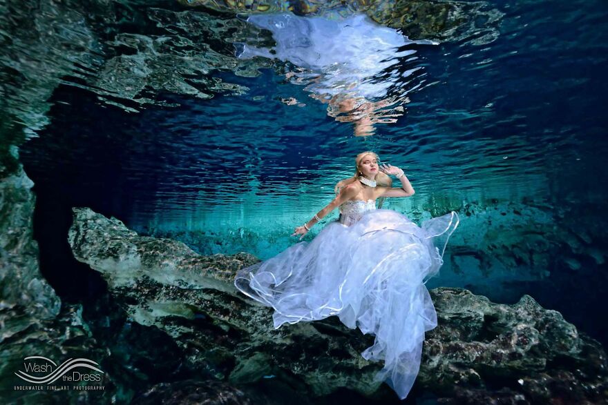 I Realized An Underwater Fashion Photoshoot In A Mexican Cenote