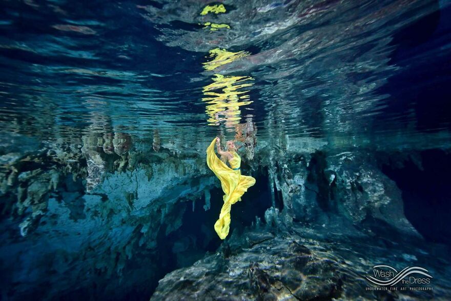 I Realized An Underwater Fashion Photoshoot In A Mexican Cenote