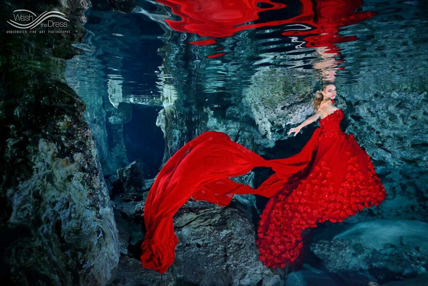 I Realized An Underwater Fashion Photoshoot In A Mexican Cenote
