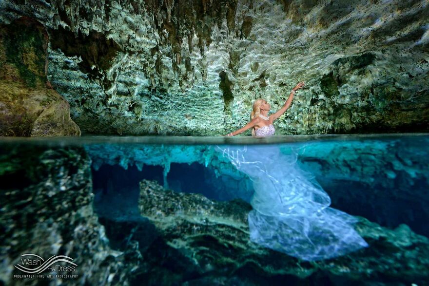 I Realized An Underwater Fashion Photoshoot In A Mexican Cenote