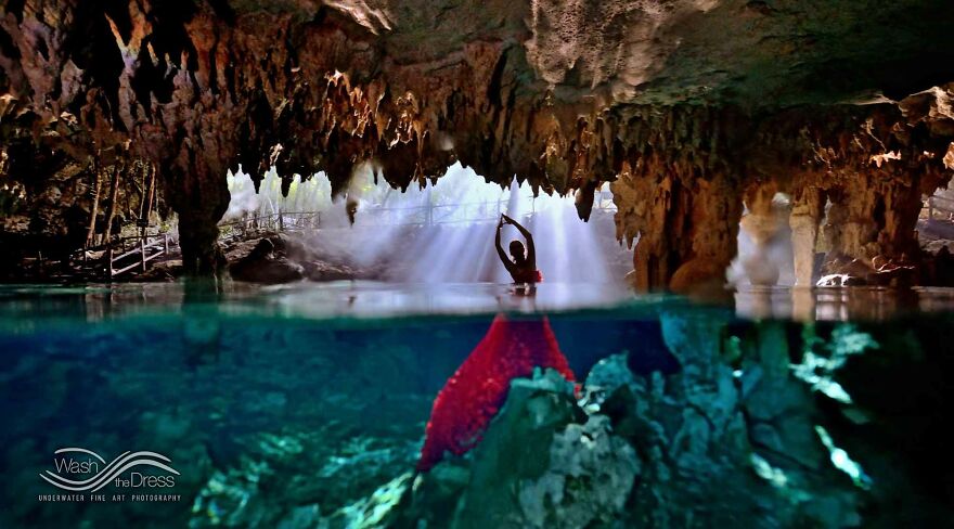 I Realized An Underwater Fashion Photoshoot In A Mexican Cenote