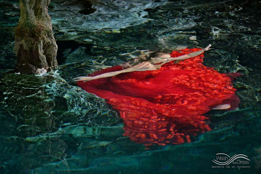 I Realized An Underwater Fashion Photoshoot In A Mexican Cenote