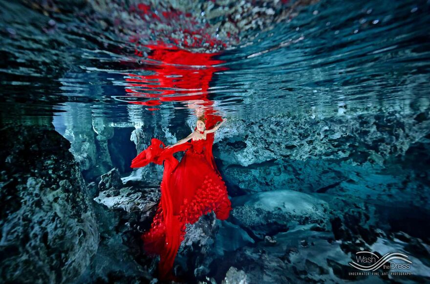 I Realized An Underwater Fashion Photoshoot In A Mexican Cenote