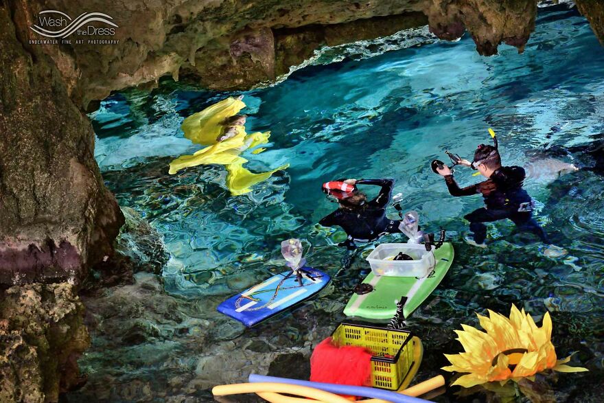 I Realized An Underwater Fashion Photoshoot In A Mexican Cenote