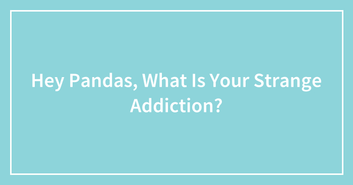 Hey Pandas, What Is Your Strange Addiction? (Closed)