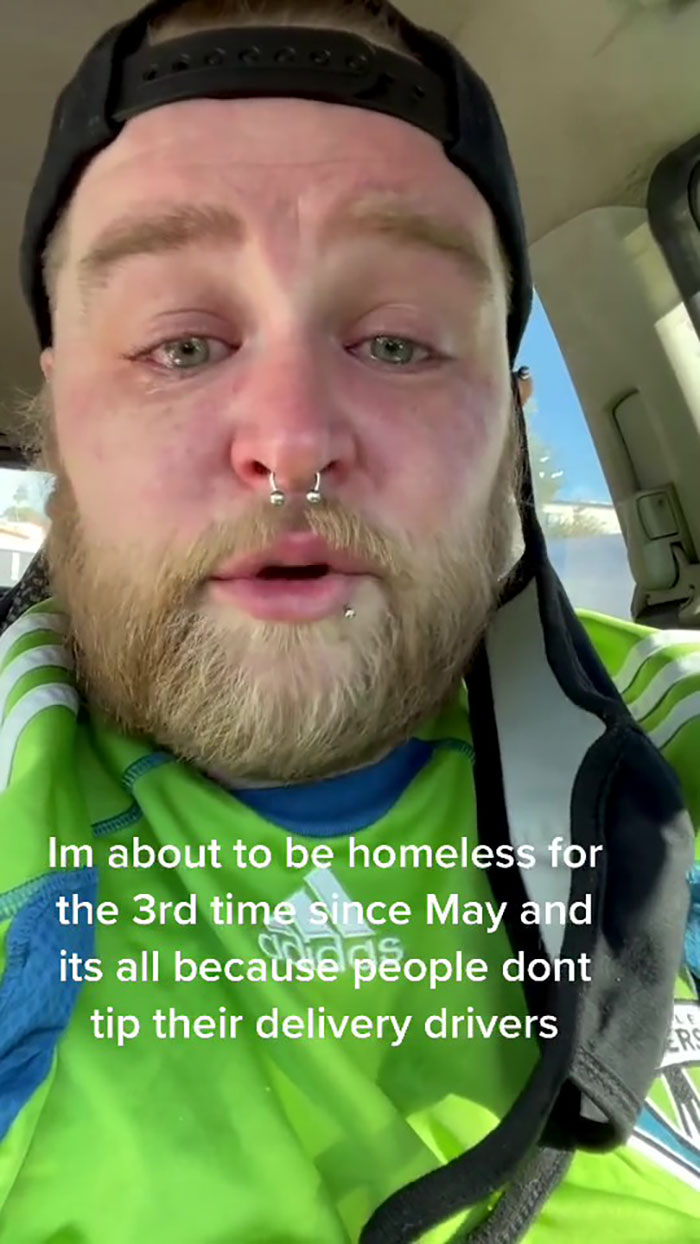 Struggling Uber Eats Driver Asks Customers To Leave Tips