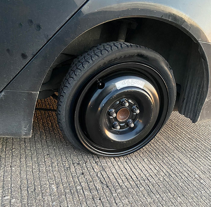 Tire Blew Out On The Way To Work. Not A Problem, I’ve Got A Spare. Nope. Spare Gave Out Too