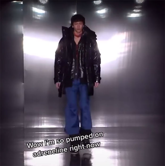 Model Shares What Goes Through His Mind During His Runway Walk And People Think It's Hilarious