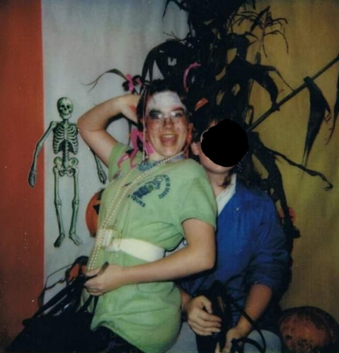 Me In Middle School Being An 'Idiot' For Halloween