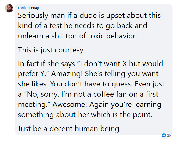 Woman Shares How She Tests Out Her Dates For Red Flags Before Going Out With Them, Starts A Heated Discussion Woman Shares How She Tests Out Her Dates For Red Flags Before Going Out With Them, Starts A Heated Discussion