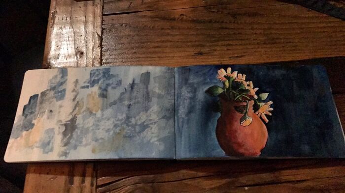 Payne's Grey And Terracotta