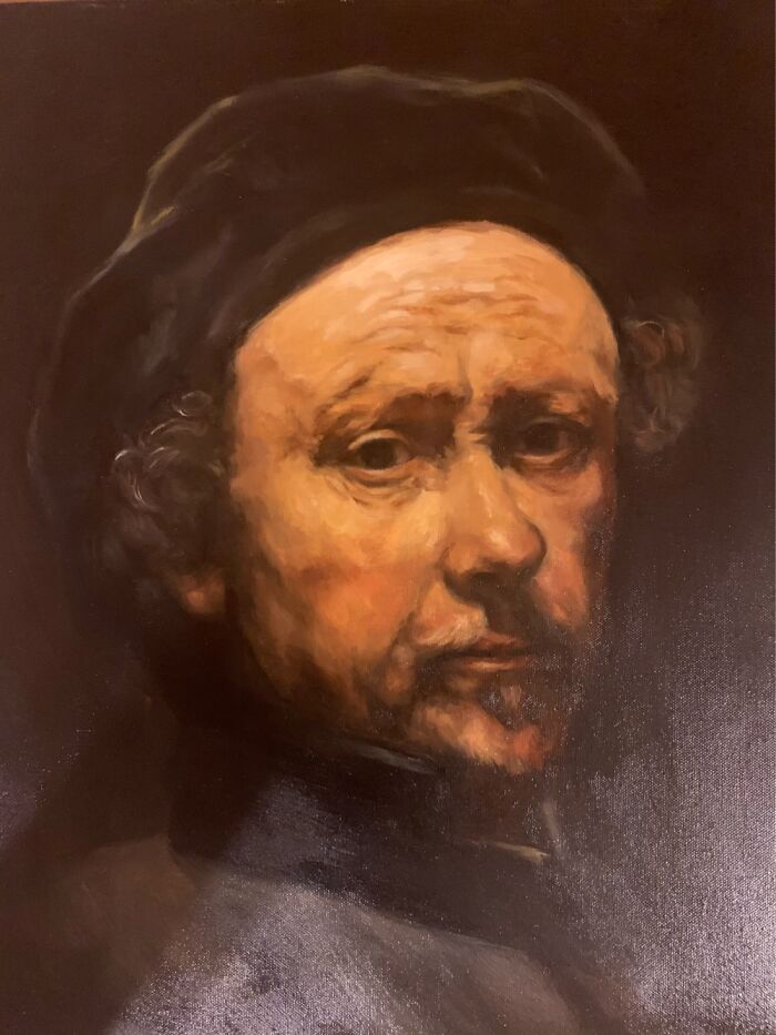 I Made This Study Of A Rembrandt Self-Portrait In My Art Class And I’m Really Proud Of It! (16)