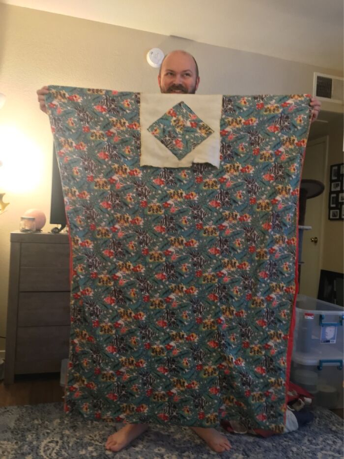 This Was Made By My Grandmother For Me As A Baby. It Folds Up And Becomes A Pillow.