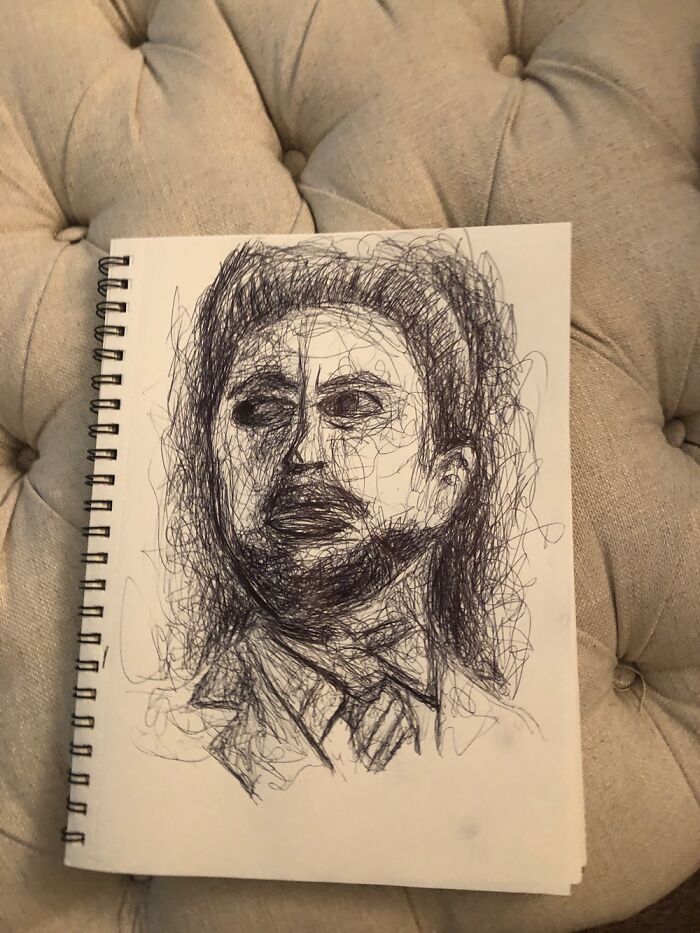 Just A Random Dude In Scribble Art