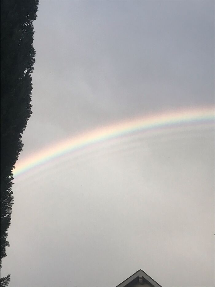 A Quadruple Rainbow I Saw In November! It’s Not Very Clear, But It Was Still Cool