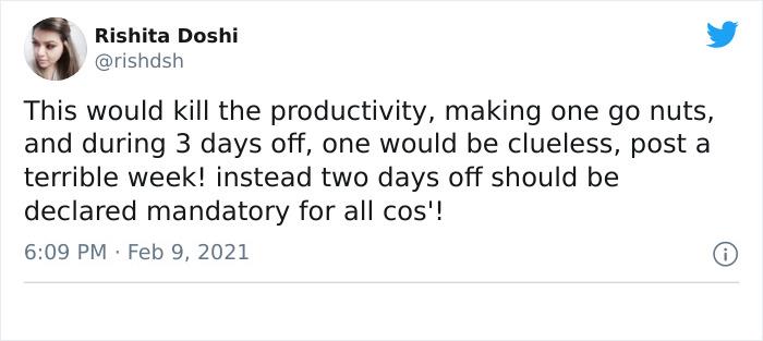 People Are Saying India's Idea Of 4-Day Work Week Is 'Rubbish' As They Expect People To Work 12 Hours Per Day People Are Saying India's Idea Of 4-Day Work Week Is 'Rubbish' As They Expect People To Work 12 Hours Per Day