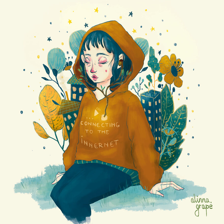 I Made Digital Illustrations Inspired By Inner Growth