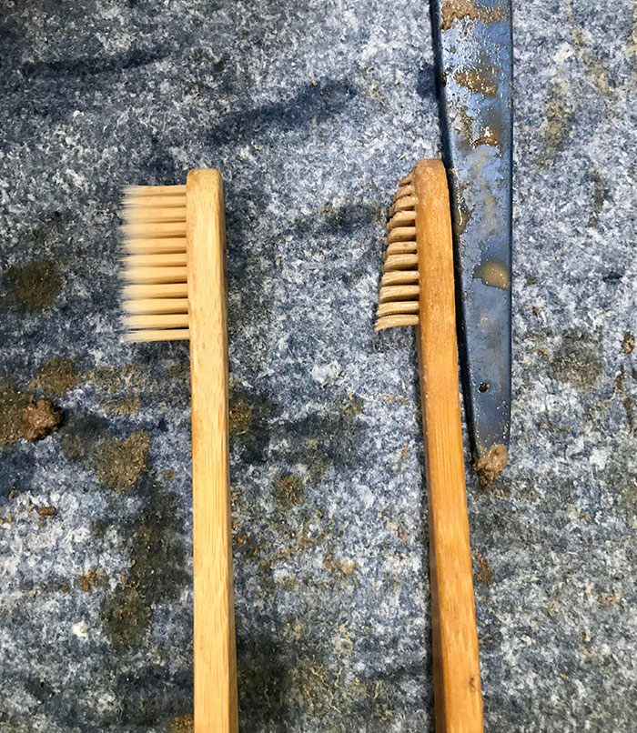 New vs. One Working Day Cleaning Archaeological Ceramics