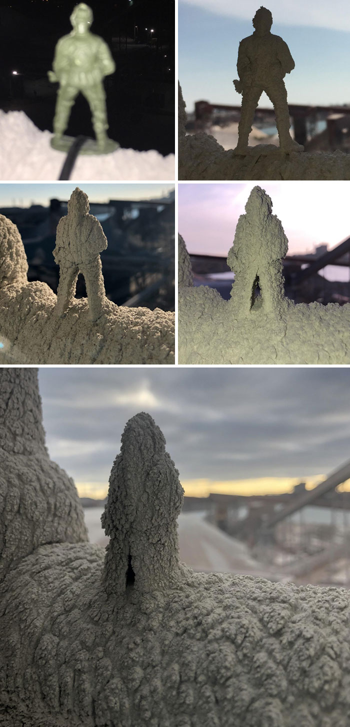 Four And A Half Years Of Dust Building Up On A Green Army Man