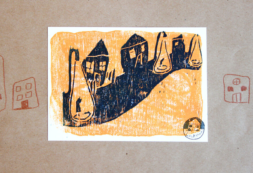 Night Walking Postcard