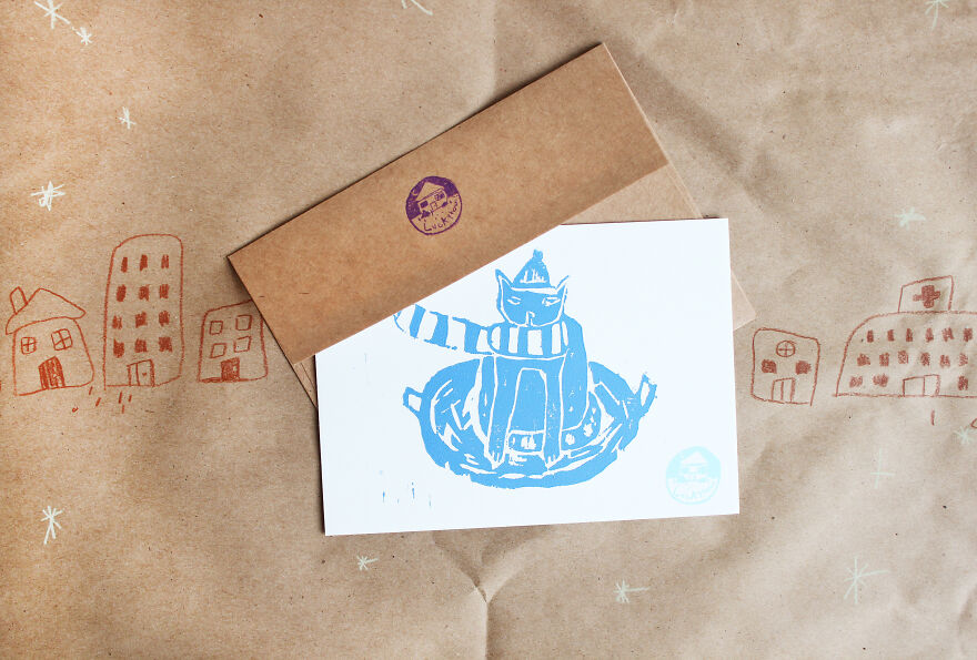 Sleigh Ride Postcard