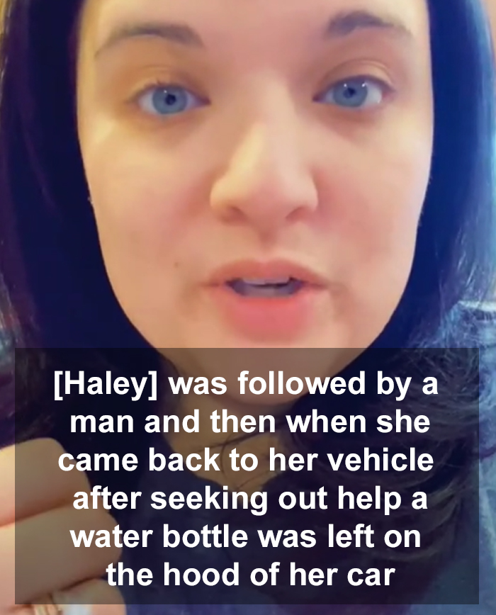 Woman Films How A Creep Left A Water Bottle On Her Car, Another Woman Explains It's A Tactic Used By Human Traffickers