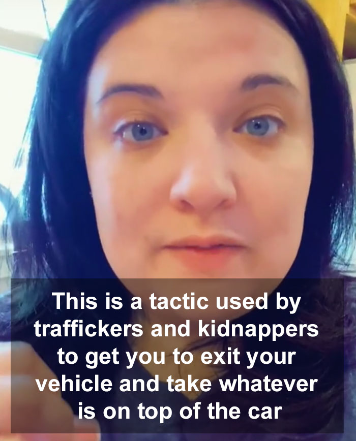 Woman Films How A Creep Left A Water Bottle On Her Car, Another Woman Explains It's A Tactic Used By Human Traffickers