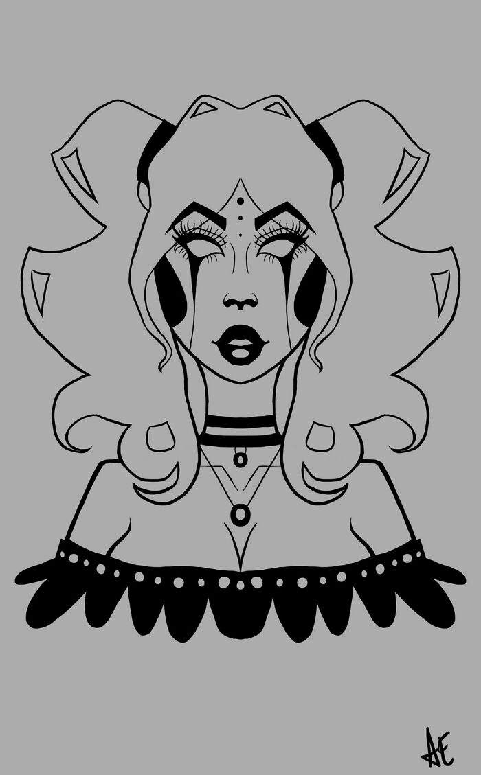 A Girl I Drew Way Back When. Done In Krita