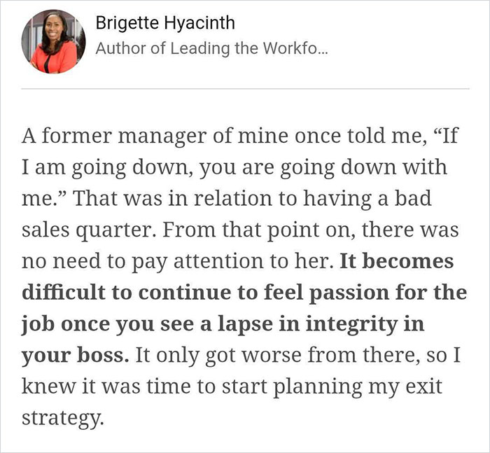 Person Explains How You Can Spot A Bad Boss Or Manager By Looking For These 10 Things Person Explains How You Can Spot A Bad Boss Or Manager By Looking For These 10 Things