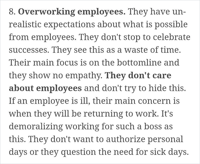Person Explains How You Can Spot A Bad Boss Or Manager By Looking For These 10 Things Person Explains How You Can Spot A Bad Boss Or Manager By Looking For These 10 Things